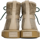 Kenzo Beige Kenzo Paris Yuki Pony Leather Boots
