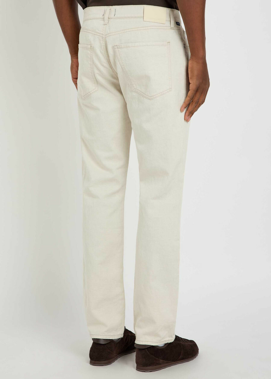 Citizens OF Humanity Elijah Straight-leg Cotton-blend Trousers Beige