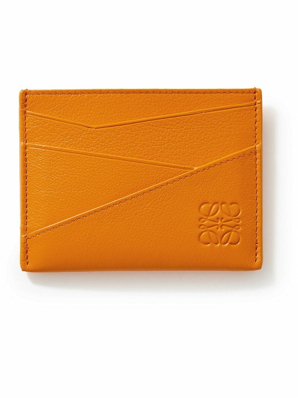 Photo: LOEWE - Puzzle Edge Logo-Debossed Leather Cardholder