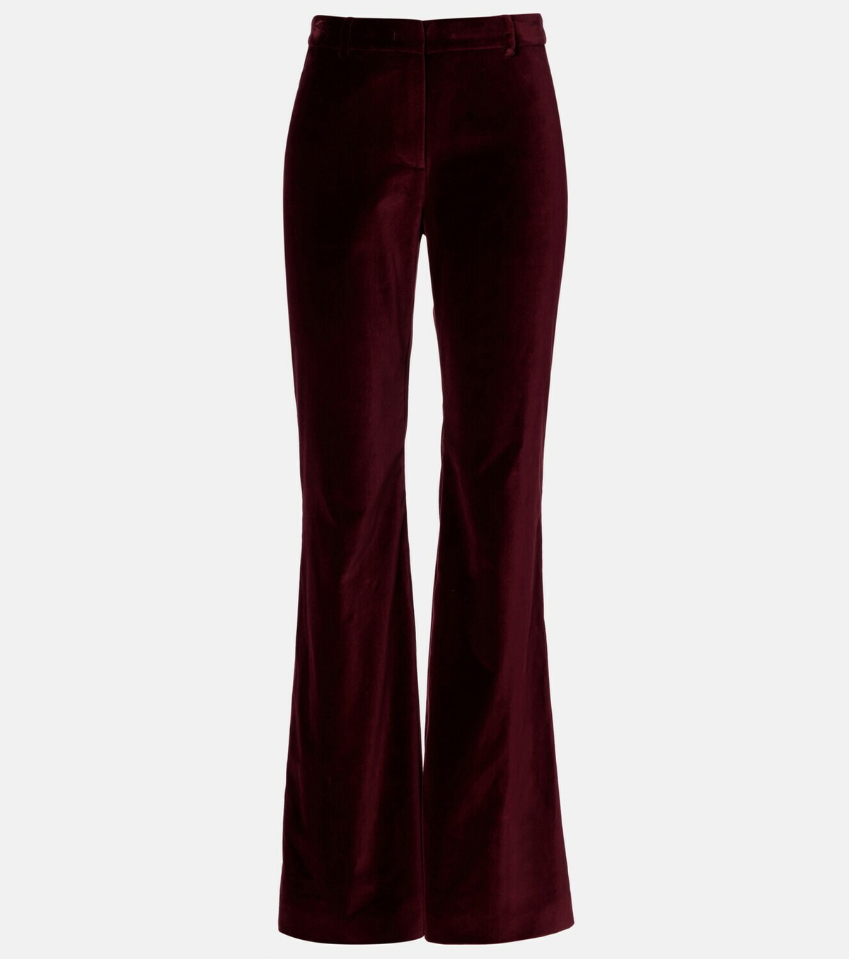 Etro Mid-rise cotton velvet flared pants