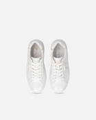 Pinko Leather Sneakers With Platform Sole Milk White