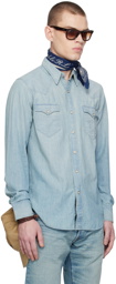 RRL Blue Western Shirt