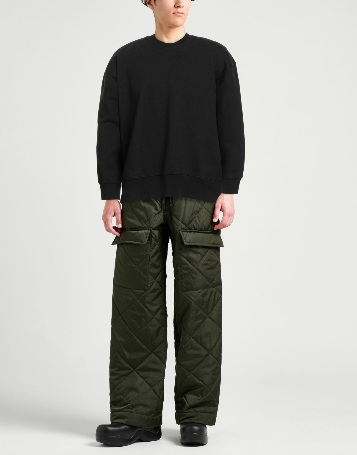 Laneus Mens Sweatshirt in Black