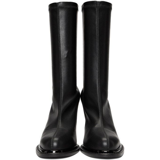 Stella McCartney Black Faux-Leather Sock Boots Stella McCartney