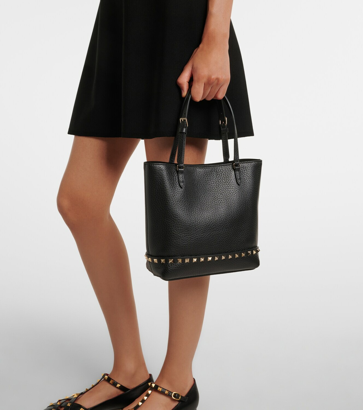 Valentino Garavani Rockstud Small leather tote bag