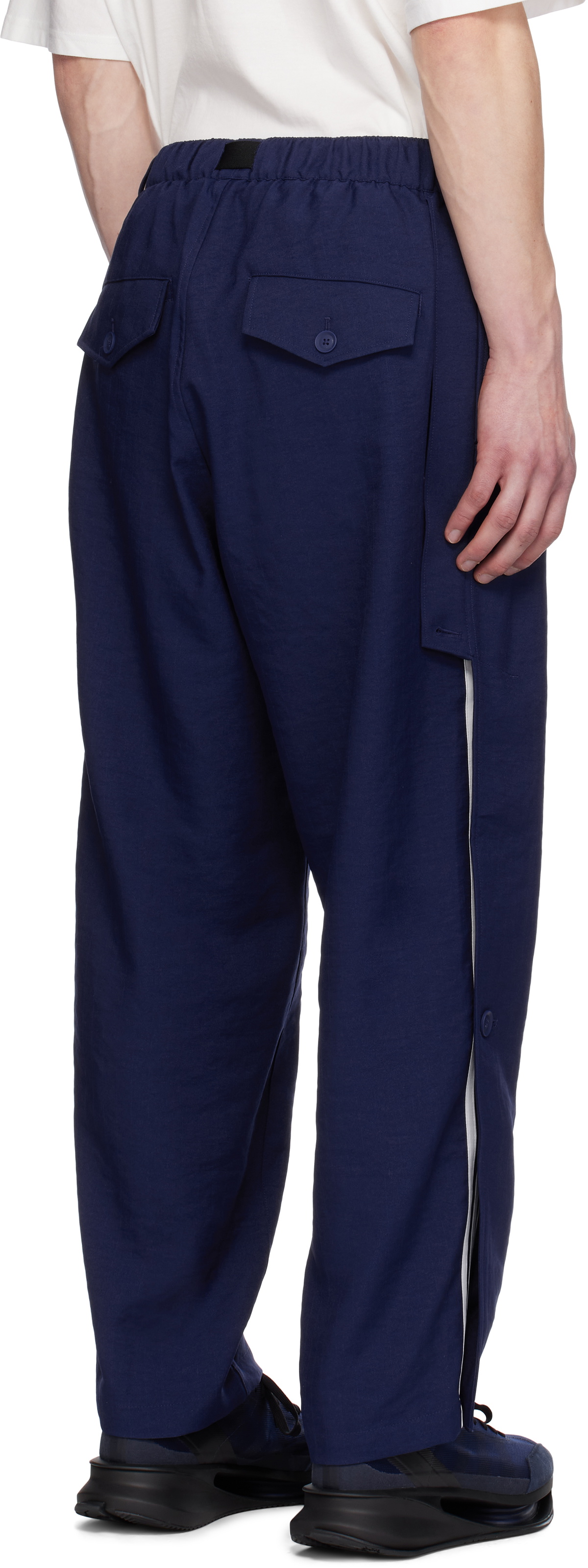 Y-3 Blue Sport Uniform 3 Stripes Sweatpants