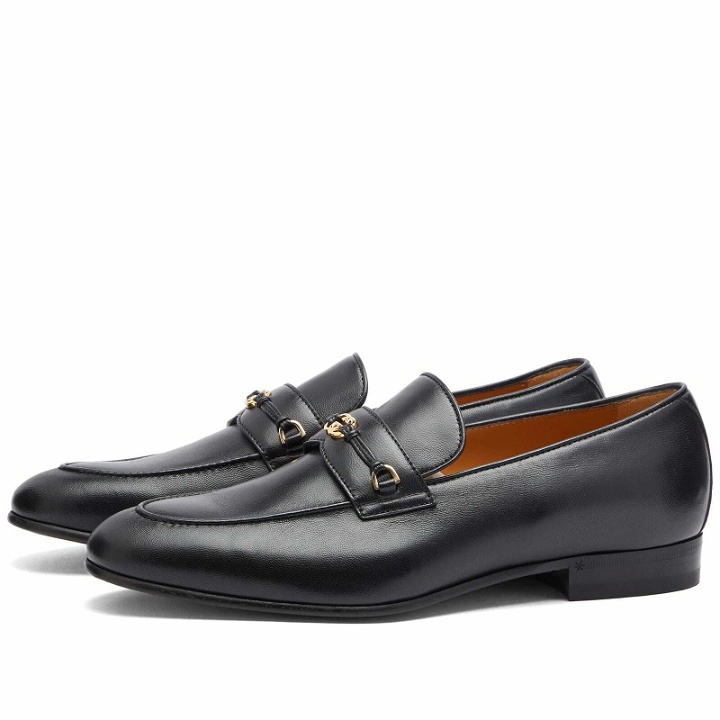 Photo: Gucci Men's Leather Loafer in Black