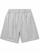 Studio Nicholson - Kite Wide-Leg Cotton-Poplin Shorts - Gray