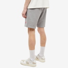 AMI Men's Small A Heart Shorts in Heather Grey