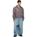 MM6 Maison Margiela Brown Sports Bomber Jacket