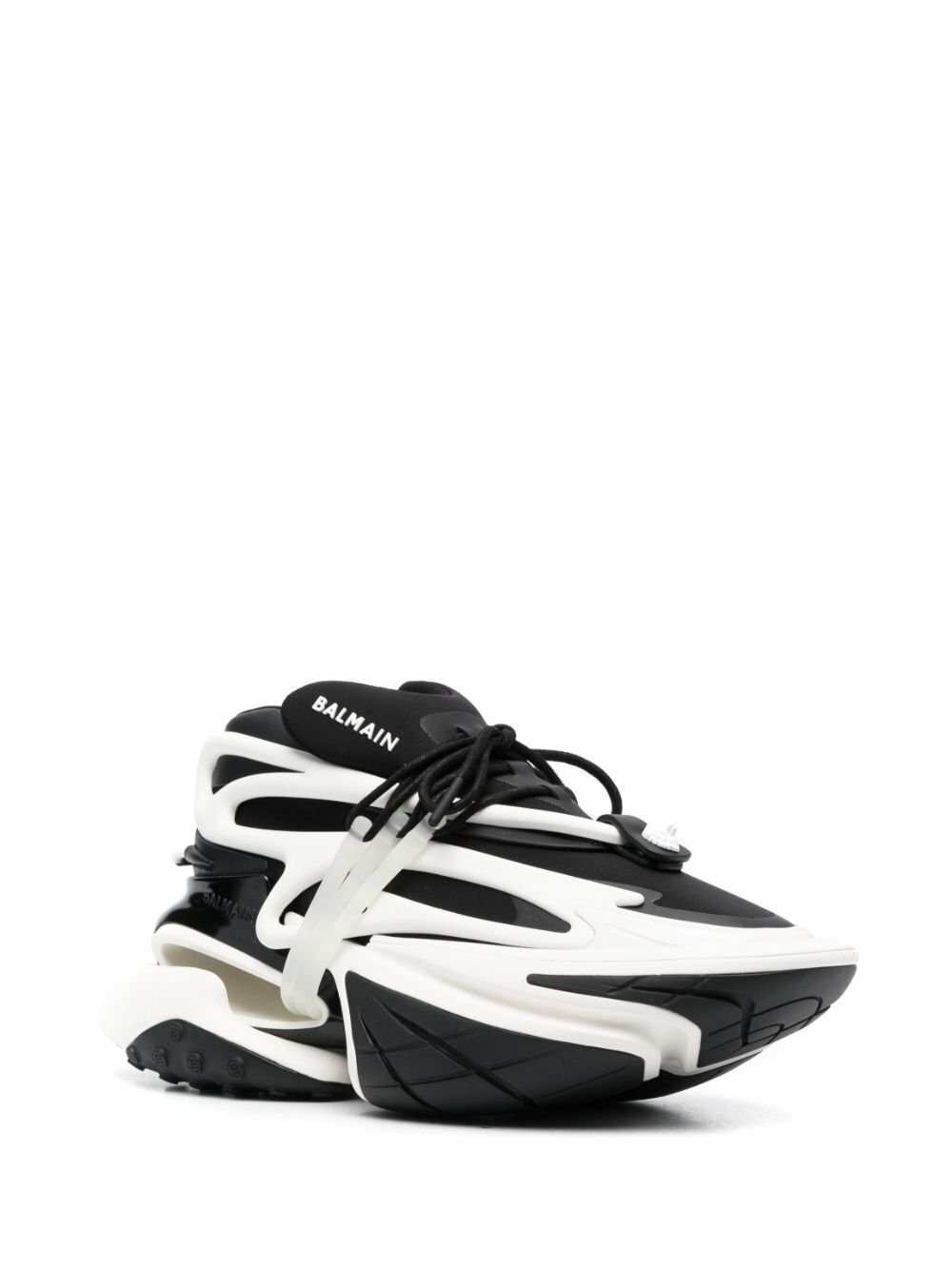 Balmain White Unicorn Leather Sneakers