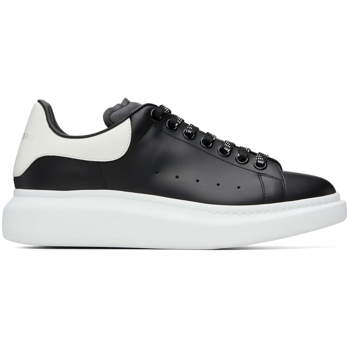 McQueen Black & White Oversized Sneakers