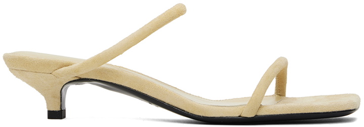 Photo: TOTEME Off-White 'The Minimalist' Heeled Sandals