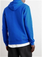 adidas Originals - Essential Logo-Embroidered Cotton-Blend Jersey Hoodie - Blue