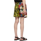 Versace SSENSE Exclusive Multicolor Silk Bouquet Shorts