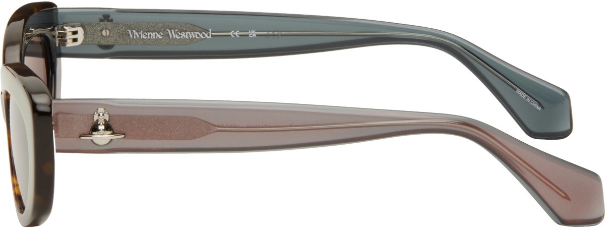 Vivienne Westwood Brown & Black Cat-Eye Sunglasses Vivienne Westwood