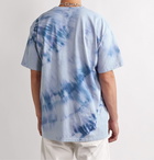 John Elliott - University Oversized Tie-Dyed Cotton-Jersey T-Shirt - Blue