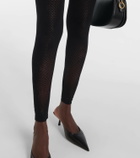 Wolford Open-knit lace-trimmed jumpsuit