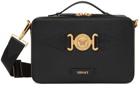 Versace Black Medusa Biggie Messenger Bag