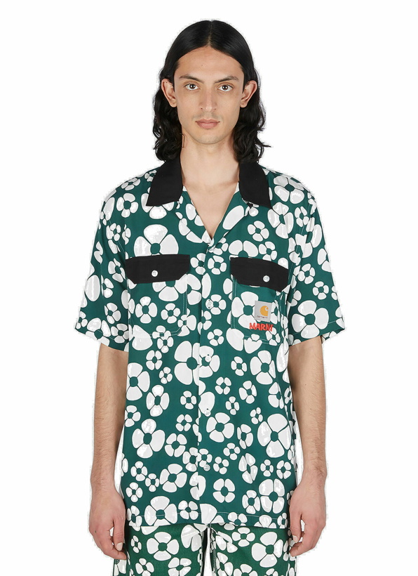 Photo: Marni x Carhartt - Floral Print Shirt in Green