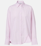 The Attico Diana oversized checked cotton shirt