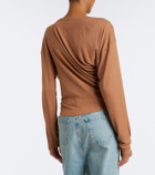 Vivienne Westwood Draped ribbed-knit top