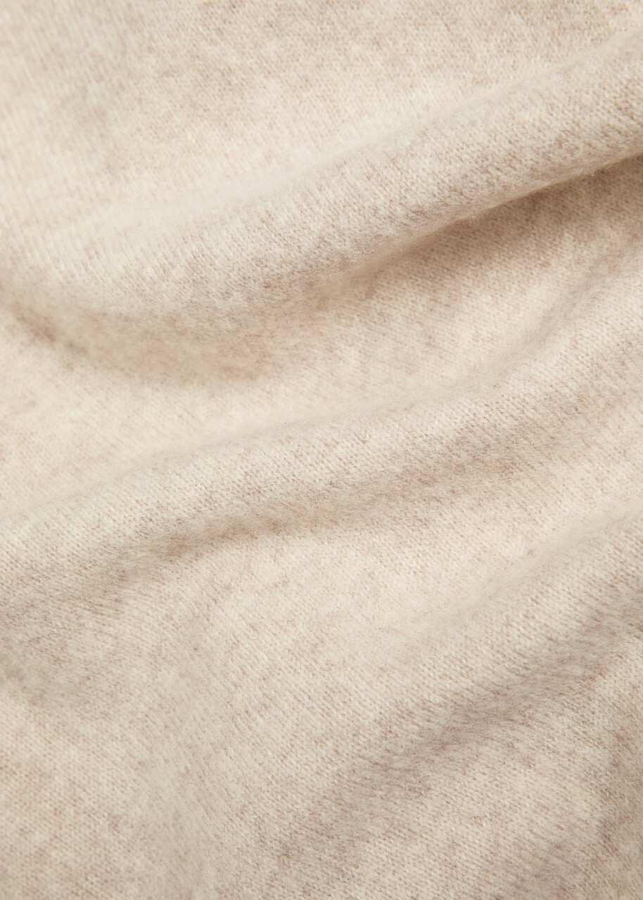 Vince Cape-effect Wool and Cashmere-blend Jumper Cream