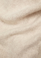 Vince Cape-effect Wool and Cashmere-blend Jumper Cream