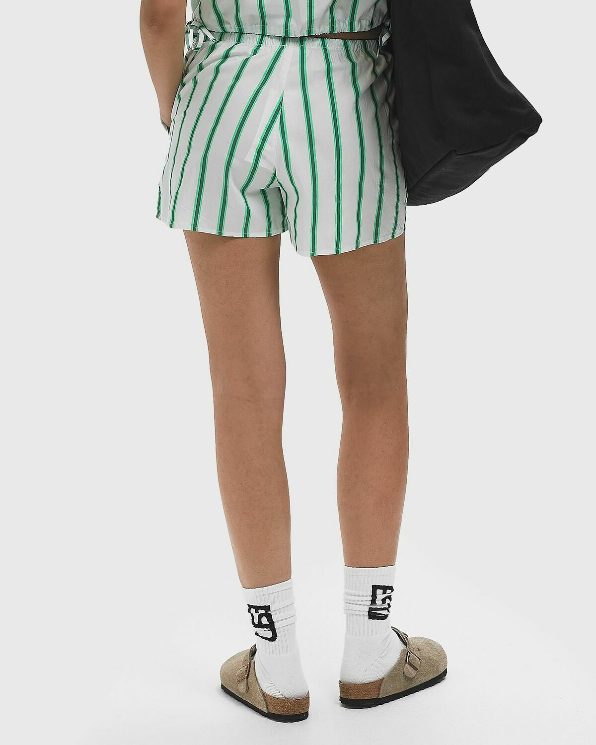 American Vintage SHORT COURT RAYE Green Womens Casual Short
