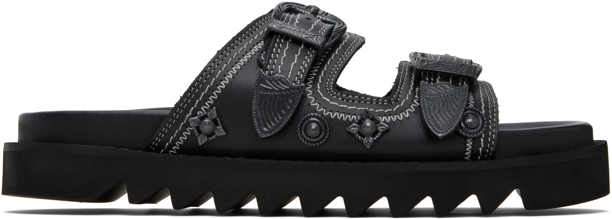 Toga Virilis Black Suicoke Edition Moto Sandals Toga Virilis