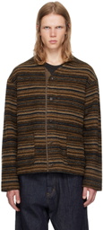 Engineered Garments Brown Fair Isle Cardigan