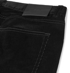 Brioni - Slim-Fit Stretch-Cotton Corduroy Trousers - Men - Black