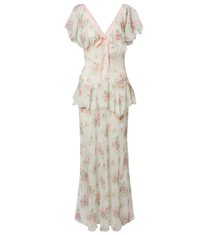 Photo: Dôen Amelisse floral silk georgette maxi dress