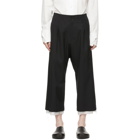 Sulvam Black Wool Trousers