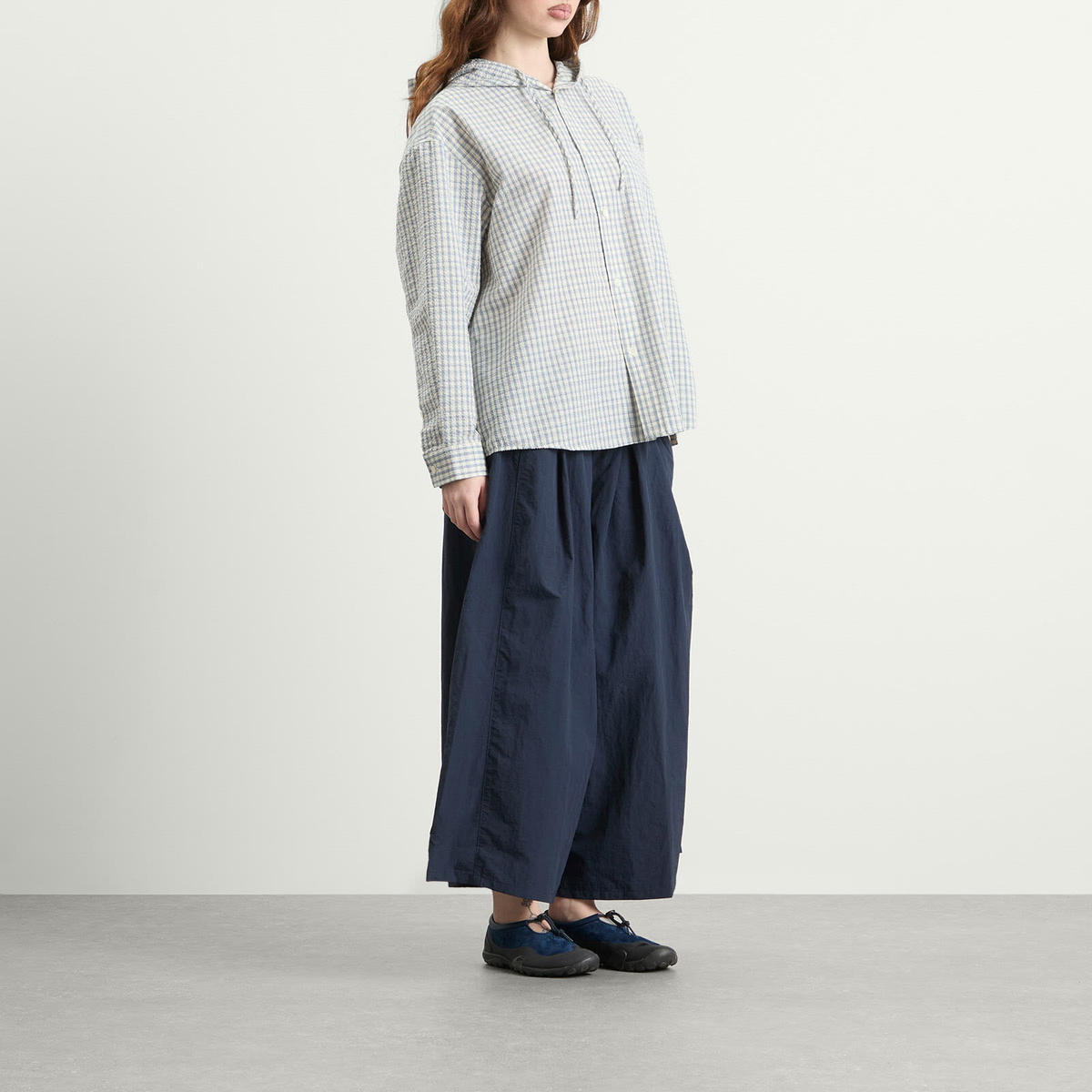 Gramicci Women's Nylon Flare Pant in Navy