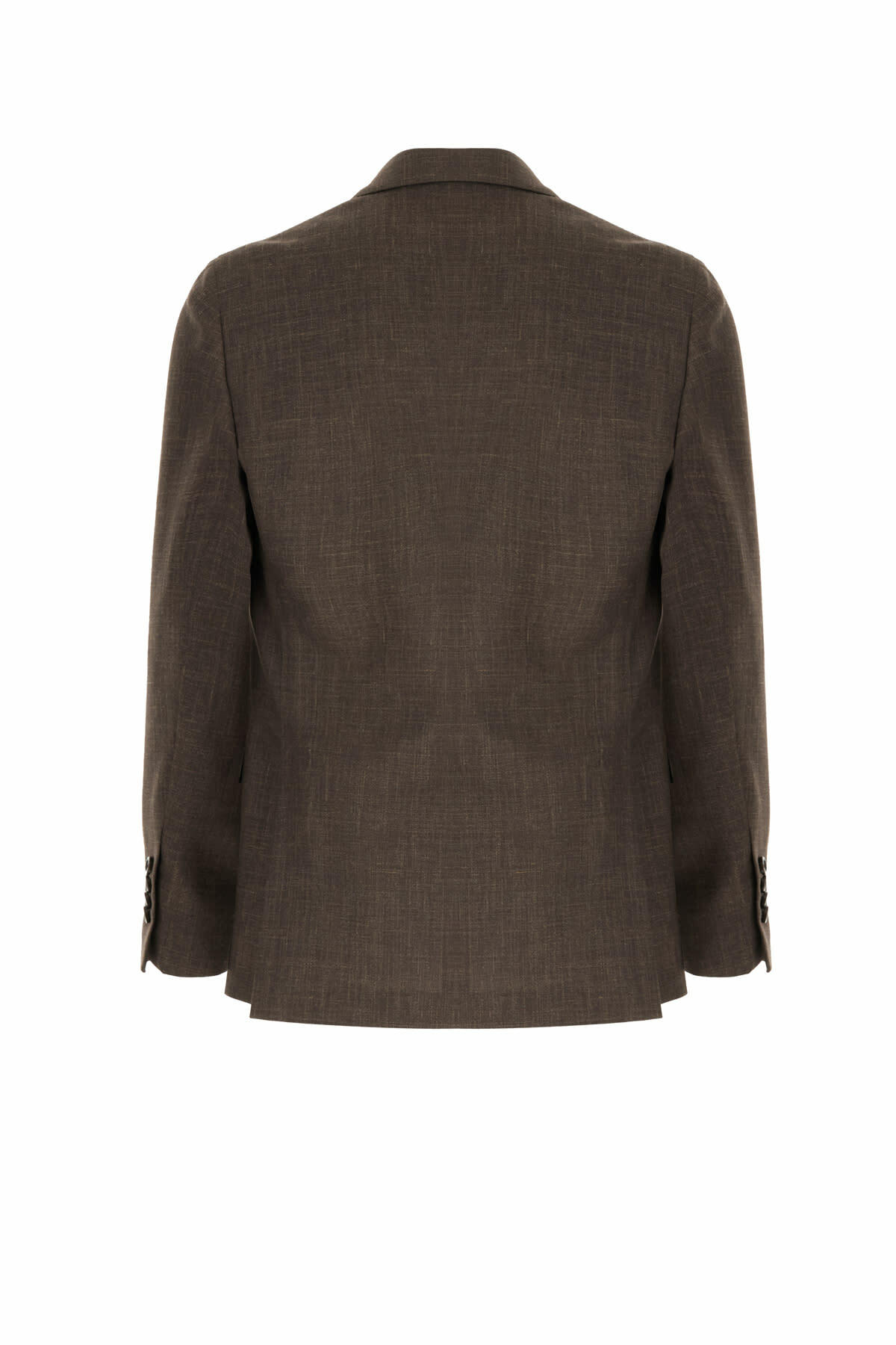 Veste/Blazer Homme LARDINI - Marron, Mélange Laine/Coton/Lin - Modèle 3 En 1, Taille Standard (Neuf Avec étiquettes)