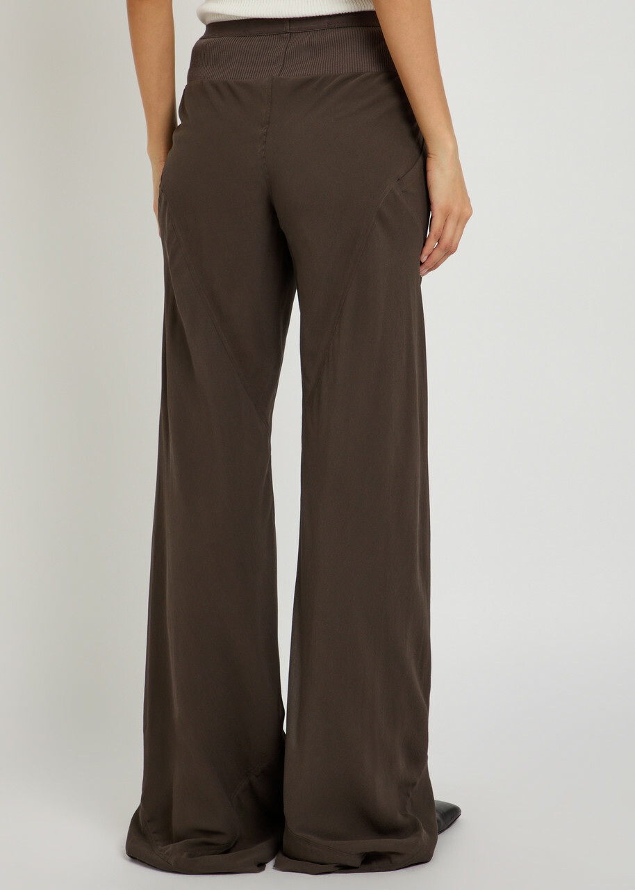 Rick Owens Silk-georgette Brown