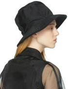 UNDERCOVER Black Cotton Beach Hat
