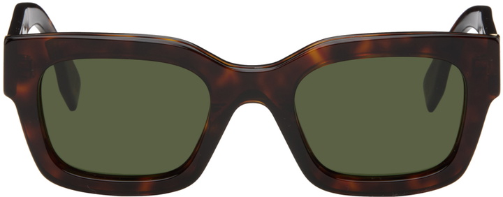 Photo: Fendi Brown Signature Sunglasses