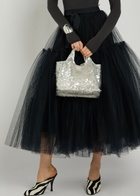 3.1 Phillip Lim Mini Market Sequin-embellished Mesh Tote bag - Silver - One Size