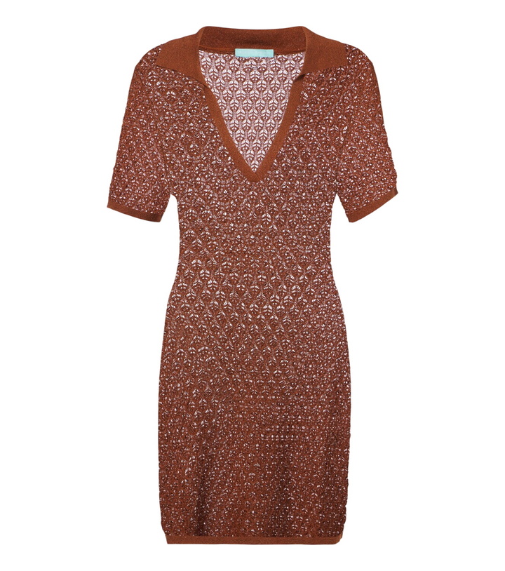 Photo: Melissa Odabash Coco open-knit polo dress