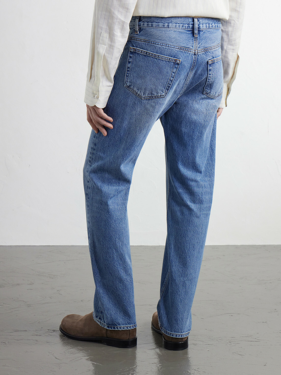 FRAME - The Classic Straight-Leg Jeans - Blue