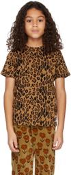 Mini Rodini Kids Tan Basic Leopard T-Shirt