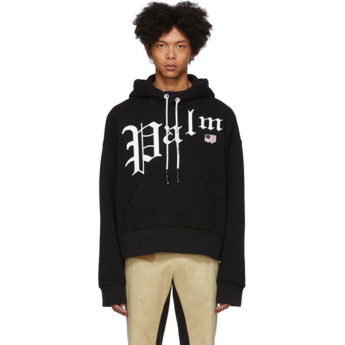 Photo: Palm Angels Black New Gothic Hoodie