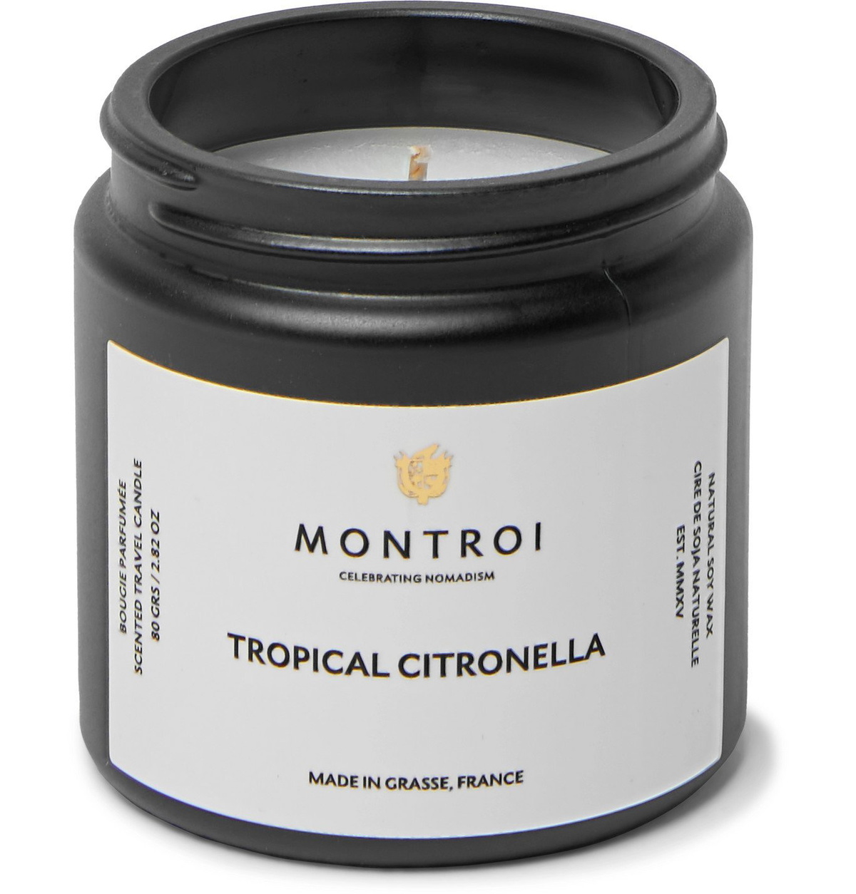 MONTROI - Tropical Citronella Scented Travel Candle, 80g - Colorless