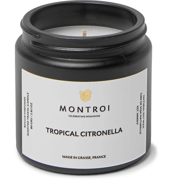 Photo: MONTROI - Tropical Citronella Scented Travel Candle, 80g - Colorless