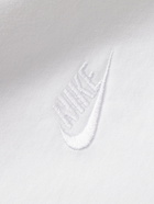 NIKE - Logo-Embroidered Cotton-Jersey T-Shirt - White