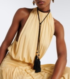 Jennifer Behr Gigi 18kt gold-plated braided belt