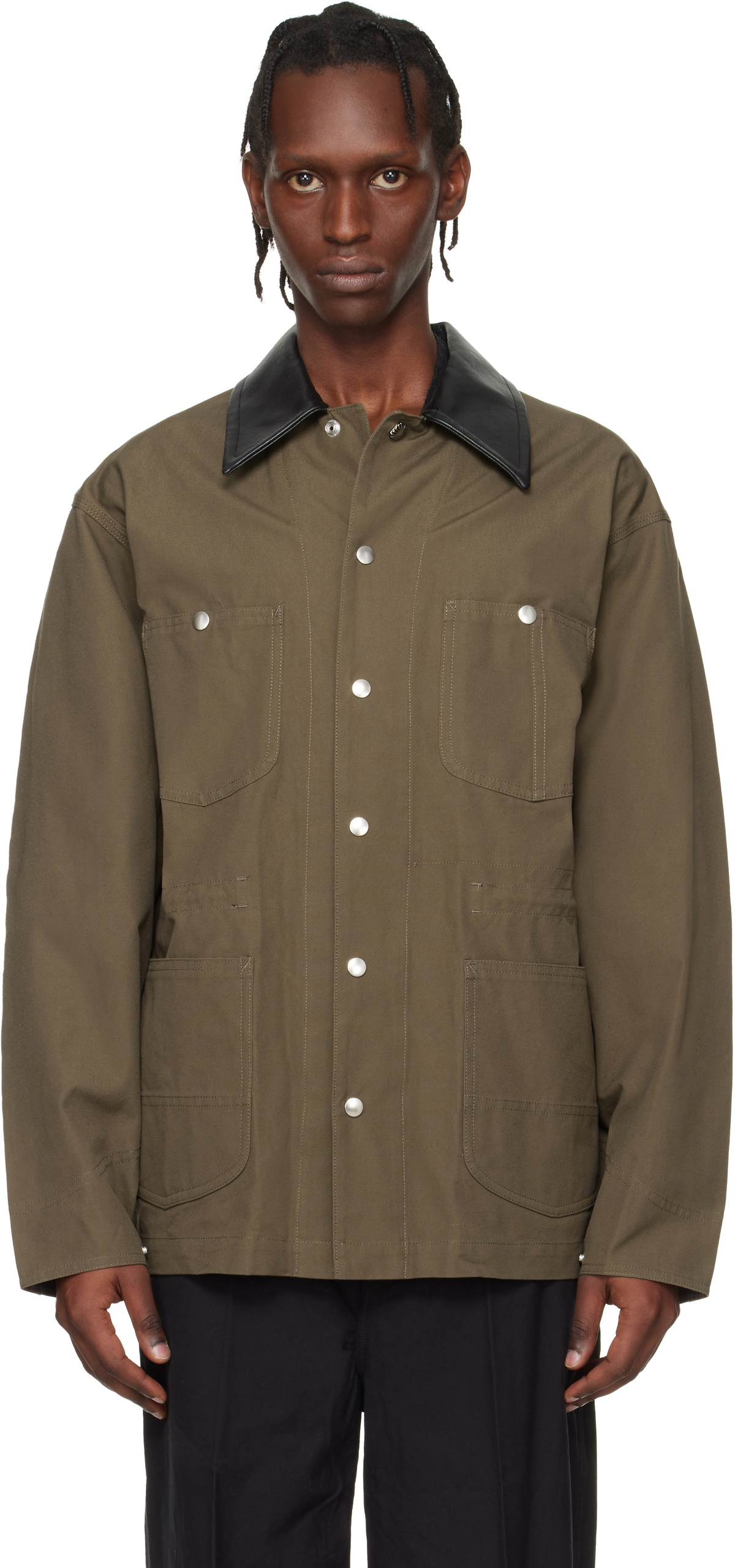 Toga Virilis Khaki Canvas Jacket