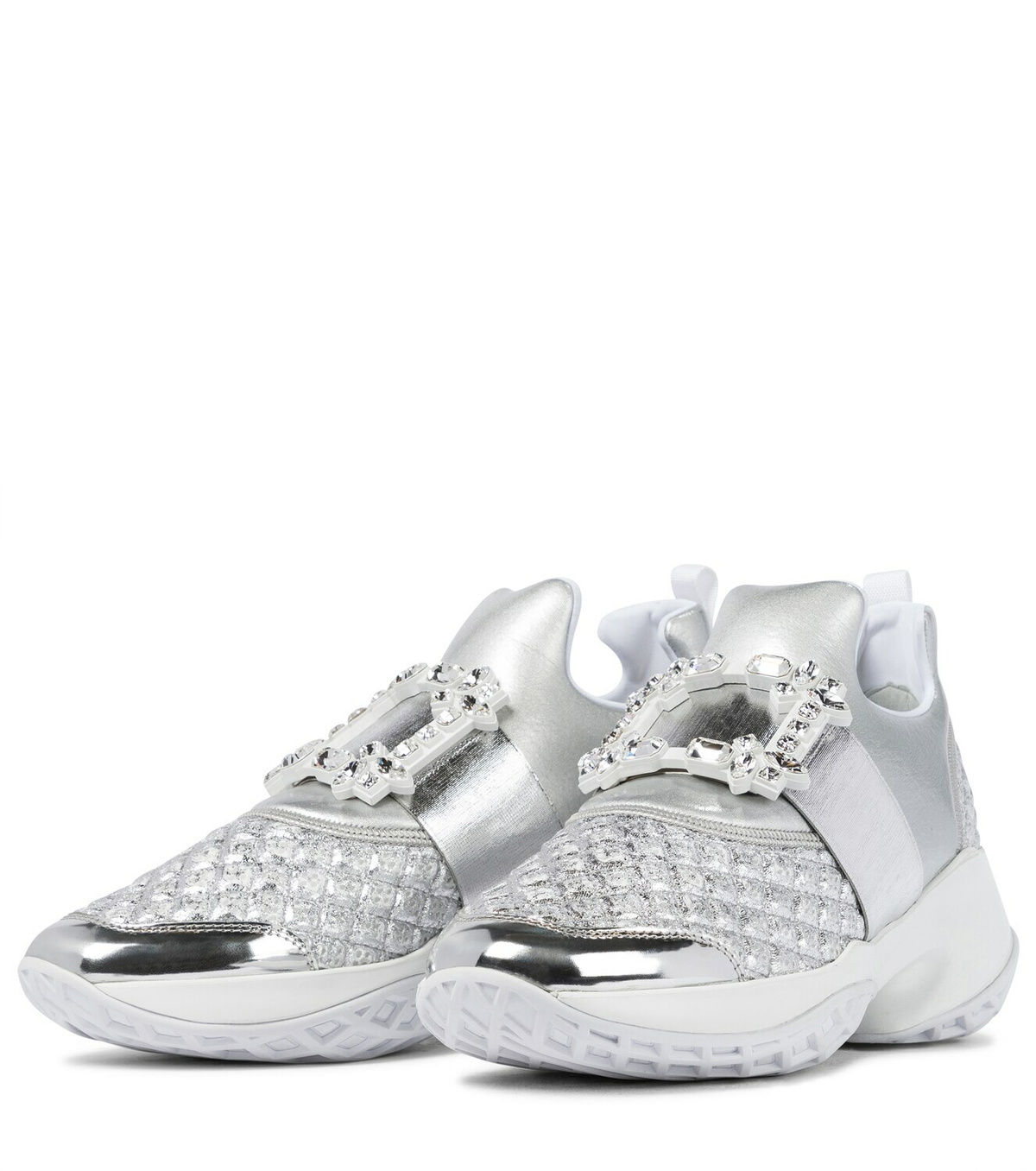 Roger Vivier◆45mm Viv Run クリスタル＆テックスニーカー 45mm viv run crystal & tech sneakers - Roger Vivier - Women